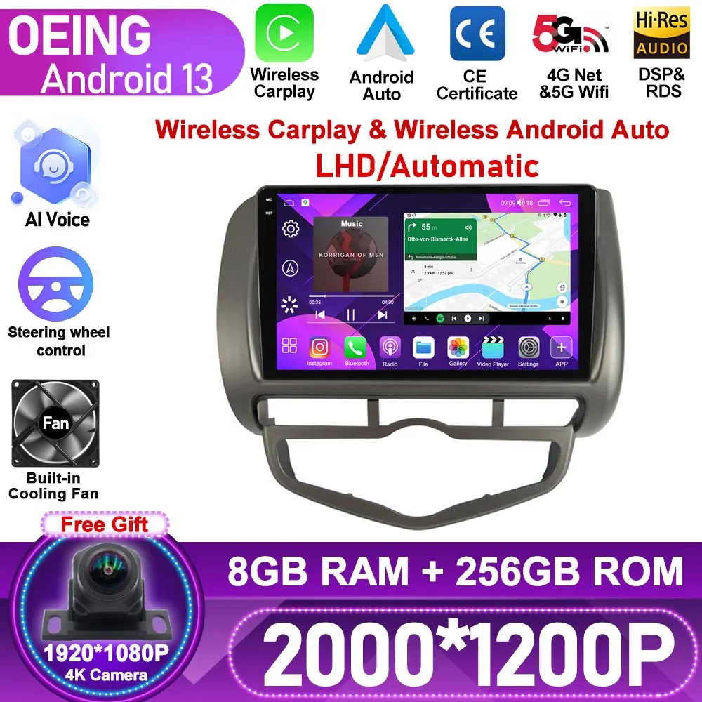 Android для HONDA JAZZ City 2002-2005 2006 2007 автомобильное Стерео Радио мультимедийный видеоплеер GPS навигация DSP задняя камера Carplay
Android для HONDA JAZZ City 2002-2005 2006 2007 автомобильное Стерео Радио мультимедийный видеоплеер GPS навигация DSP задняя камера Carplay