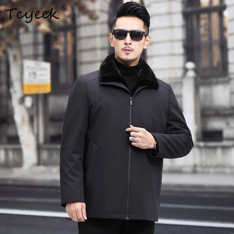 Tcyeek Пальто из натурального норкового меха, мужская зимняя одежда, цельная норковая подкладка, съемная 19925, деловая повседневная парка, мужские пальто Куртка Мужская
Tcyeek Пальто из натурального норкового меха, мужская зимняя одежда, цельная норковая подкладка, съемная 19925, деловая повседневная парка, мужские пальто Куртка Мужская