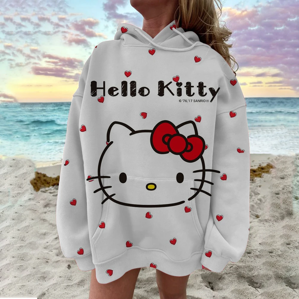 Disney Sanrio Hello Kitty 3D Hoodie Sweatshirt Woman Clothing Harajuku Long Sleeve Hooded Pullover Sweatshirts Sport Hoodies
Disney Sanrio Hello Kitty 3D Hoodie Sweatshirt Woman Clothing Harajuku Long Sleeve Hooded Pullover Sweatshirts Sport Hoodies