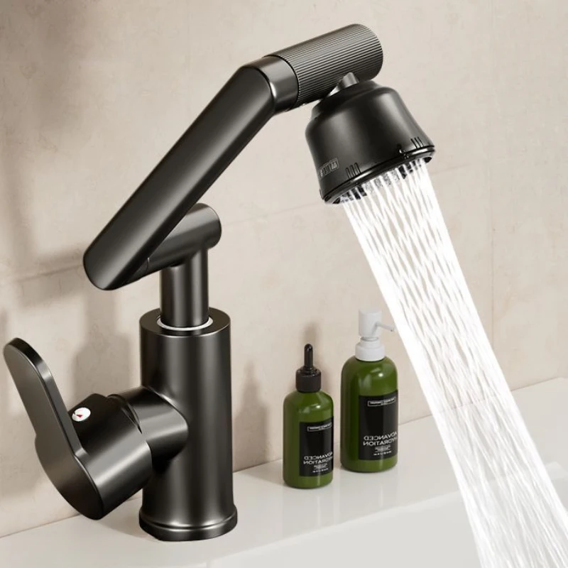 Universal Rotating Lucky Cat Tap, Hot Cold Mixer Faucet, Mechanical Arm Design Sink Faucet for Washbasin Bathroom Kitchen
Universal Rotating Lucky Cat Tap, Hot Cold Mixer Faucet, Mechanical Arm Design Sink Faucet for Washbasin Bathroom Kitchen