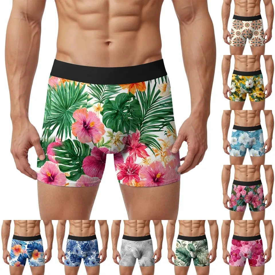 New Boxer Shorts Men's Underwear Hawaiian Beach Style Print Panties Breathable Elastic Lingerie Soft Boxershorts Male Underpants
New Boxer Shorts Men's Underwear Hawaiian Beach Style Print Panties Breathable Elastic Lingerie Soft Boxershorts Male Underpants