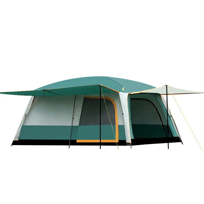 Tent outdoor, two rooms and one living room, portable field camping equipment, rain-proof and thickened for camping overnight
Tent outdoor, two rooms and one living room, portable field camping equipment, rain-proof and thickened for camping overnight