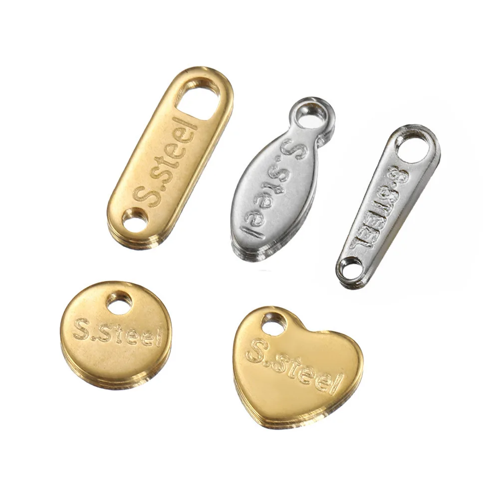 50Pcs Stainls Steel Plate Genuine Gold Extension Chain Tail Piece Pendant, Heart Shaped Circular Small Pendant DIY Jewelry
50Pcs Stainls Steel Plate Genuine Gold Extension Chain Tail Piece Pendant, Heart Shaped Circular Small Pendant DIY Jewelry