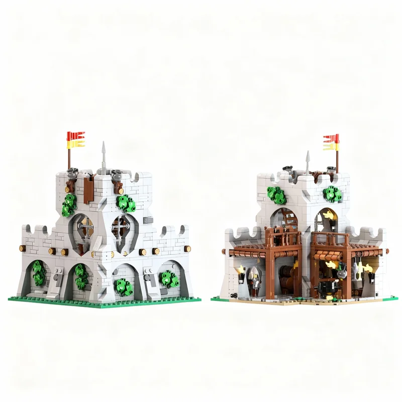 900PCS MOC Medieval Castle Butcher S Corner Series No 2 Model DIY Assembly Building Blocks Birthday Gift Display Building Set
900PCS MOC Medieval Castle Butcher S Corner Series No 2 Model DIY Assembly Building Blocks Birthday Gift Display Building Set