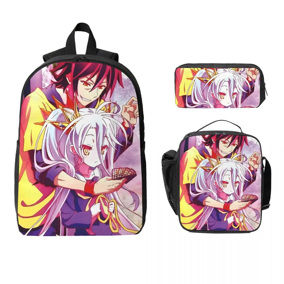 No Game No Life Zero Cover Image Backpack BookBag School Bag Computer Shoulder Bags 3ps Insulated Lunch Bag Pencil Case
No Game No Life Zero Cover Image Backpack BookBag School Bag Computer Shoulder Bags 3ps Insulated Lunch Bag Pencil Case