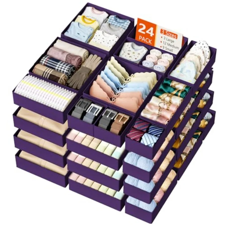 Drawer Organizer Clothes - Closet Drawer Organizer Bins for Baby Clothes Storage, Fabric Dresser Organizer for Nursery Bedroom,
Drawer Organizer Clothes - Closet Drawer Organizer Bins for Baby Clothes Storage, Fabric Dresser Organizer for Nursery Bedroom,