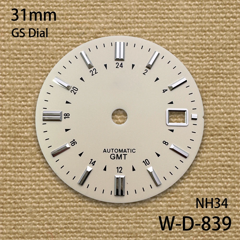 31mm GMT S/G S Dial with Suitable for NH34/NH35/NH36 Movement High Quality Sunburst/matte Watch Modification Accessories
31mm GMT S/G S Dial with Suitable for NH34/NH35/NH36 Movement High Quality Sunburst/matte Watch Modification Accessories