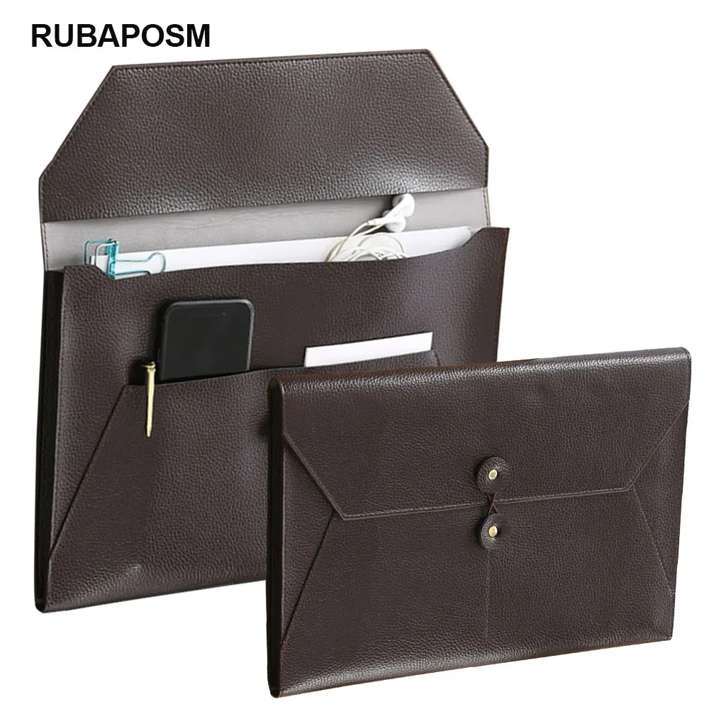 Faux Leather File Folder Large Capacity Document Bag Strap Buckle Waterproof Business Briefcase Office Contract Bill Organizer
Faux Leather File Folder Large Capacity Document Bag Strap Buckle Waterproof Business Briefcase Office Contract Bill Organizer