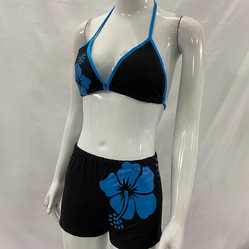 Contrast Color Flower Printing Lace Up Neck Vest Two Piece European Harajuku Summer Fashion Casual Beach Tank Shorts Bikini Suit
Contrast Color Flower Printing Lace Up Neck Vest Two Piece European Harajuku Summer Fashion Casual Beach Tank Shorts Bikini Suit