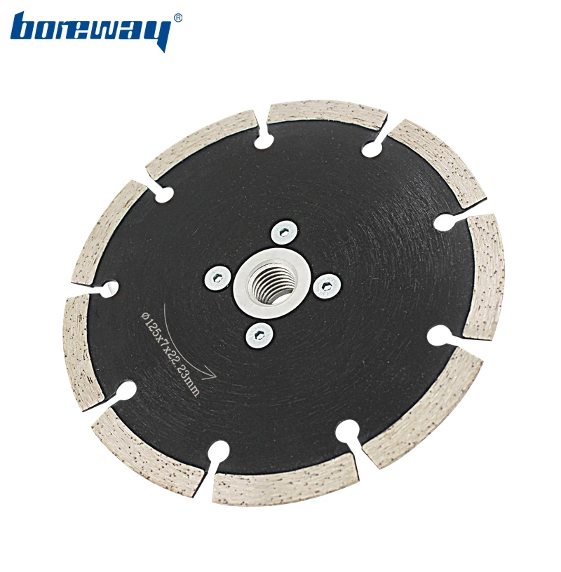 Boreway 1PC 5 Inch D125X2.0X7.0X22.23mm Segmented Diamond Saw Blades Cutting Disc With Flange For Cutting Granite Marble Stone
Boreway 1PC 5 Inch D125X2.0X7.0X22.23mm Segmented Diamond Saw Blades Cutting Disc With Flange For Cutting Granite Marble Stone