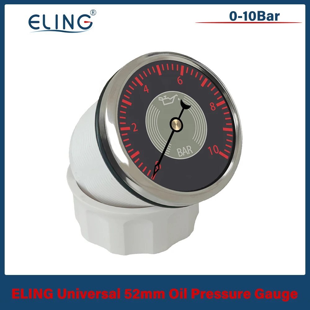 ELING 52mm (2'') 0-10Bar Signal Oil Pressure Gauge with Red Yellow Backlight Oil Meter 12V 24V for Car Boat Truck
ELING 52mm (2'') 0-10Bar Signal Oil Pressure Gauge with Red Yellow Backlight Oil Meter 12V 24V for Car Boat Truck