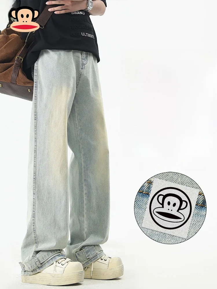 PaulFrank American Retro Wide Leg Jeans Men's Casual Loose Straight Leg Jeans Spring Breathable Comfortable Cotton Polyester ...
PaulFrank American Retro Wide Leg Jeans Men's Casual Loose Straight Leg Jeans Spring Breathable Comfortable Cotton Polyester ...