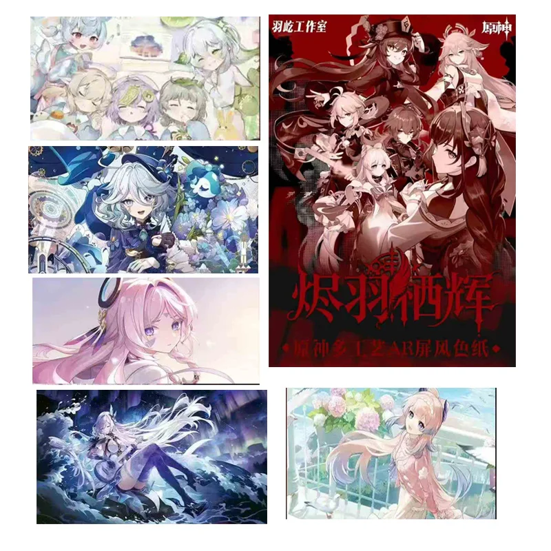 Оптовая продажа Genshin Impact Card AR Tri-Fold Screen Collection, ограниченная серия, редкие подарки, экспресс-доставка, 100, дизайн для фанатов
Оптовая продажа Genshin Impact Card AR Tri-Fold Screen Collection, ограниченная серия, редкие подарки, экспресс-доставка, 100, дизайн для фанатов