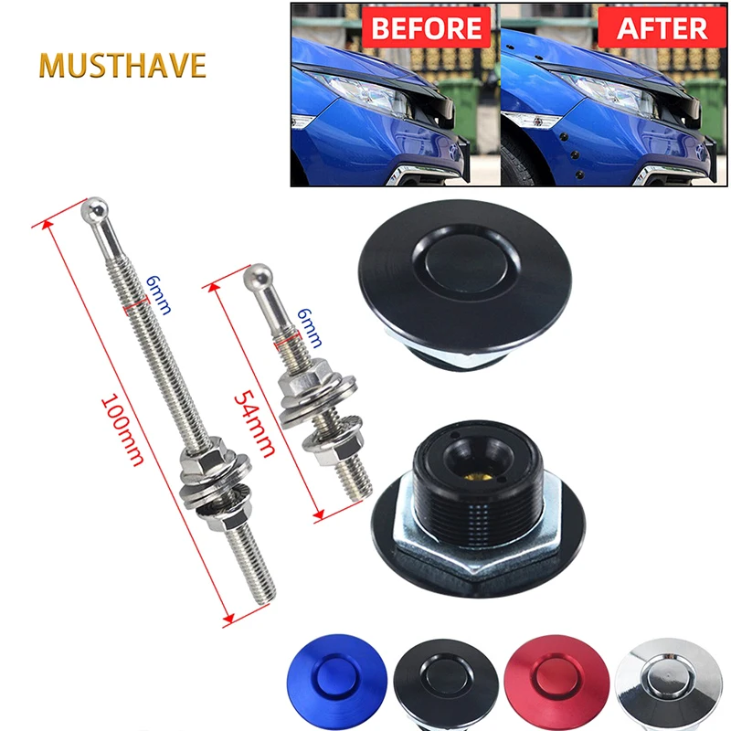 Universal 32mm/1.25" Push Button Billet Hood Pins Lock Clip Kit Engine Bonnets Lock Aluminum Car Quick Latch
Universal 32mm/1.25" Push Button Billet Hood Pins Lock Clip Kit Engine Bonnets Lock Aluminum Car Quick Latch