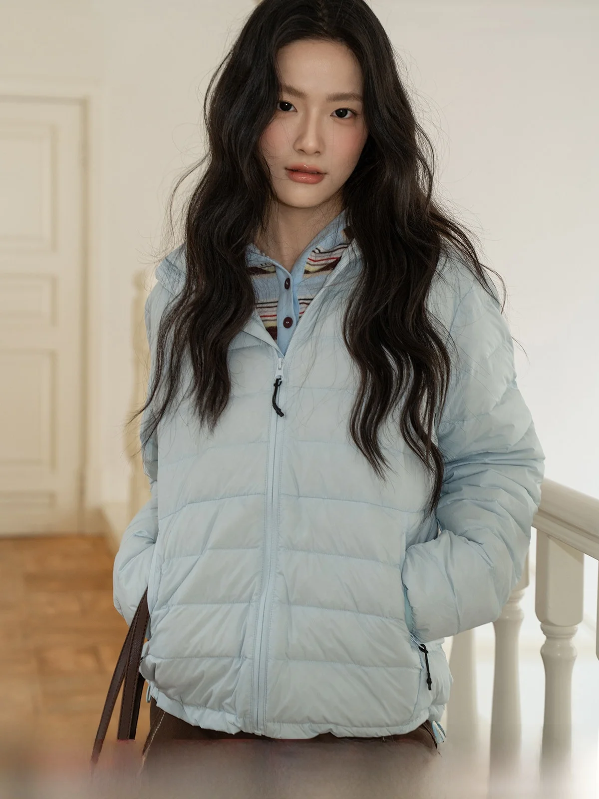 Loose Women's down Jaet Blue Hooded Zipper White Du Feather Svel Warm Casual Outerwear New Sle 2025 Winter
Loose Women's down Jaet Blue Hooded Zipper White Du Feather Svel Warm Casual Outerwear New Sle 2025 Winter