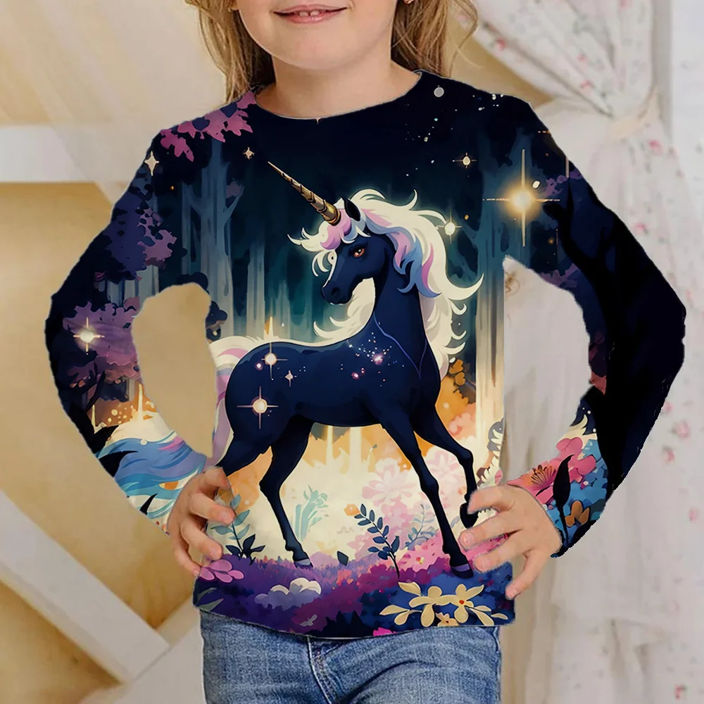 Children's Clothing Girl T-Shirt Long Sleeve Cartoon Comics Print Kids Summer Clothes Casual Fashion Round Neck Girl Clothes Top
Children's Clothing Girl T-Shirt Long Sleeve Cartoon Comics Print Kids Summer Clothes Casual Fashion Round Neck Girl Clothes Top