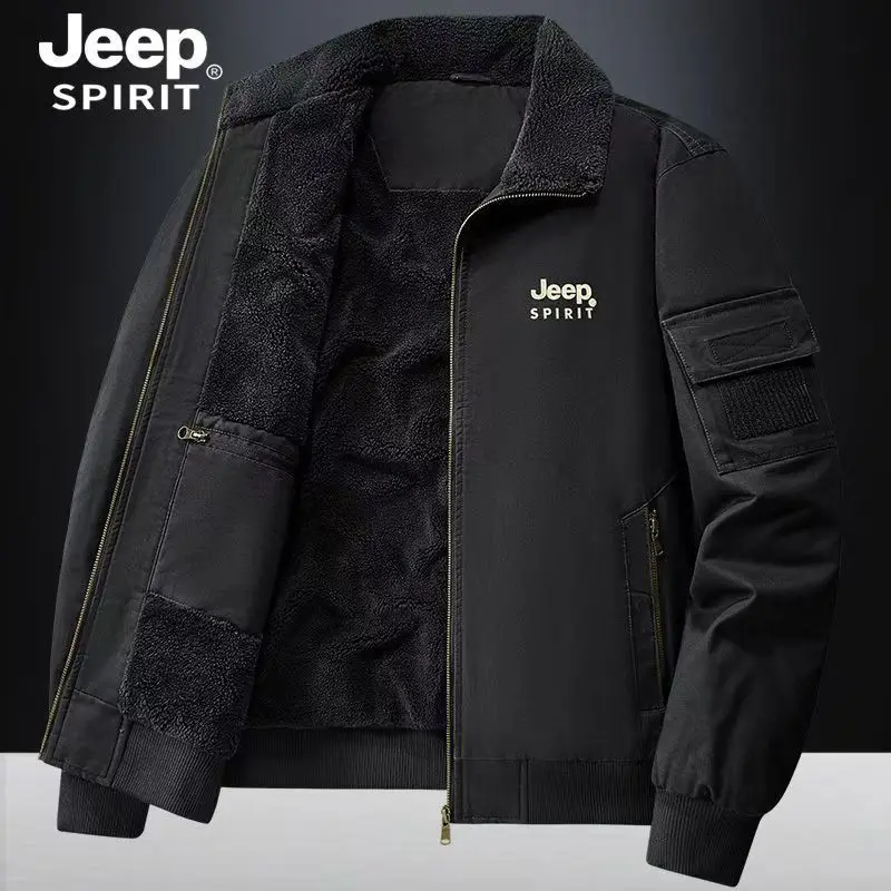 JEEP SPIRIT Men's Jacket, Multi-pocket Cotton Lining, Warm Upper Garment, Thickened Autumn-Winter Collar, Casual Outdoor Coat
JEEP SPIRIT Men's Jacket, Multi-pocket Cotton Lining, Warm Upper Garment, Thickened Autumn-Winter Collar, Casual Outdoor Coat