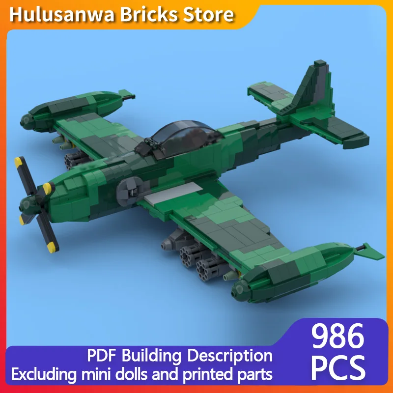 PA-48 Enforcer WW2 Military Fighter Jets Model MOC Building Bricks War Equipment Modular Technology Gifts Holiday Children Toys
PA-48 Enforcer WW2 Military Fighter Jets Model MOC Building Bricks War Equipment Modular Technology Gifts Holiday Children Toys