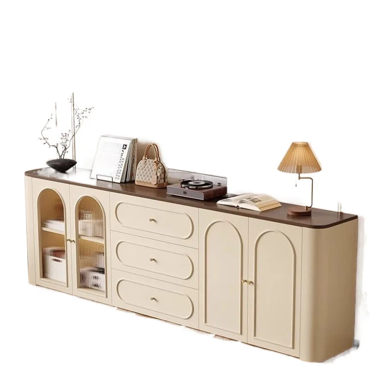 French retro dining side integrated wall locker small apartment high-end living room storage tea cabinet
French retro dining side integrated wall locker small apartment high-end living room storage tea cabinet