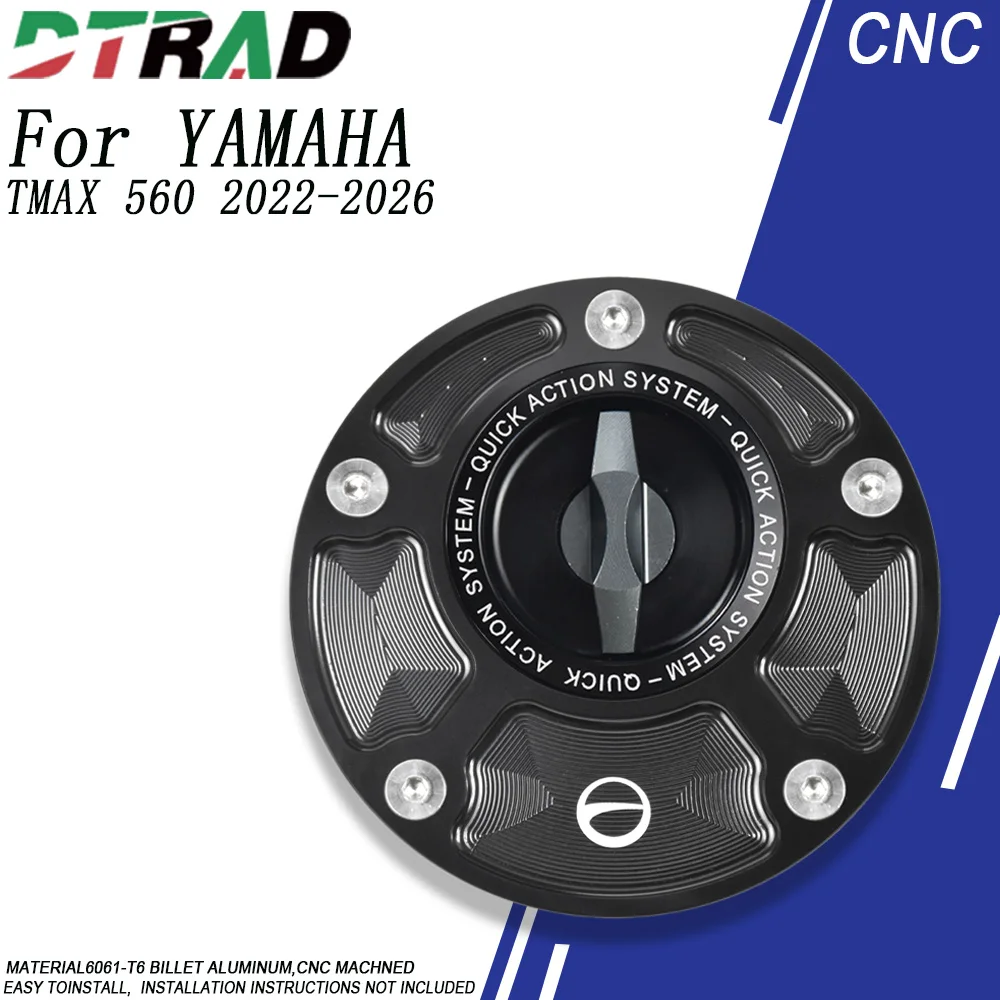 New CNC Quick Release Fuel Tank Cap For YAMAHA TMAX 560 2022-2026 Motorcycle Quick Filling Plug Lock Airbox Oil Gas Cover
New CNC Quick Release Fuel Tank Cap For YAMAHA TMAX 560 2022-2026 Motorcycle Quick Filling Plug Lock Airbox Oil Gas Cover