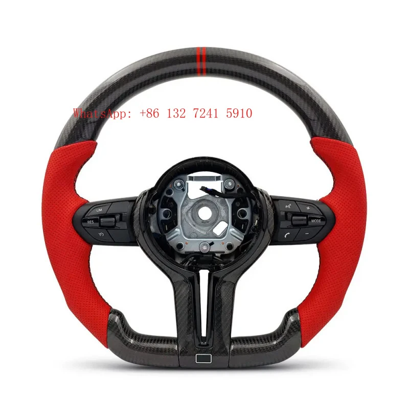 HongshHot Selling Customized Red Leather Grip Carbon Fiber Steering Wheel for F10 F15 F16 F20 F25 F26 F30 F32 M2 F87 M3 F80 F82
HongshHot Selling Customized Red Leather Grip Carbon Fiber Steering Wheel for F10 F15 F16 F20 F25 F26 F30 F32 M2 F87 M3 F80 F82