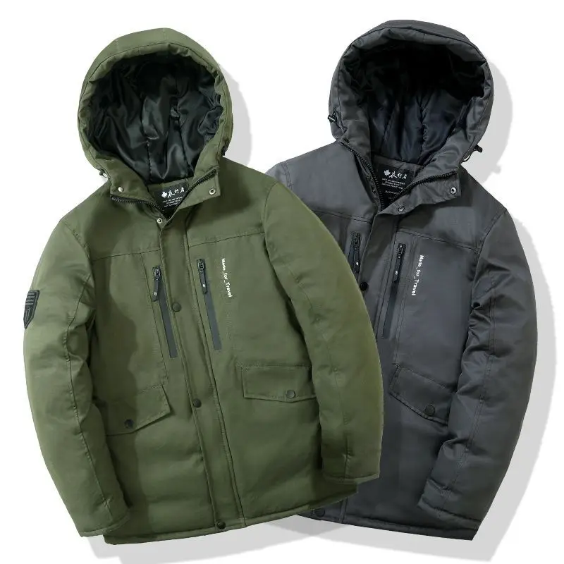 Thickened Winter Windproof Cotton Jacket with Hood for Men Waterproof Casual Outerwear Coats Cotton-padded Jacket Windbreaker
Thickened Winter Windproof Cotton Jacket with Hood for Men Waterproof Casual Outerwear Coats Cotton-padded Jacket Windbreaker