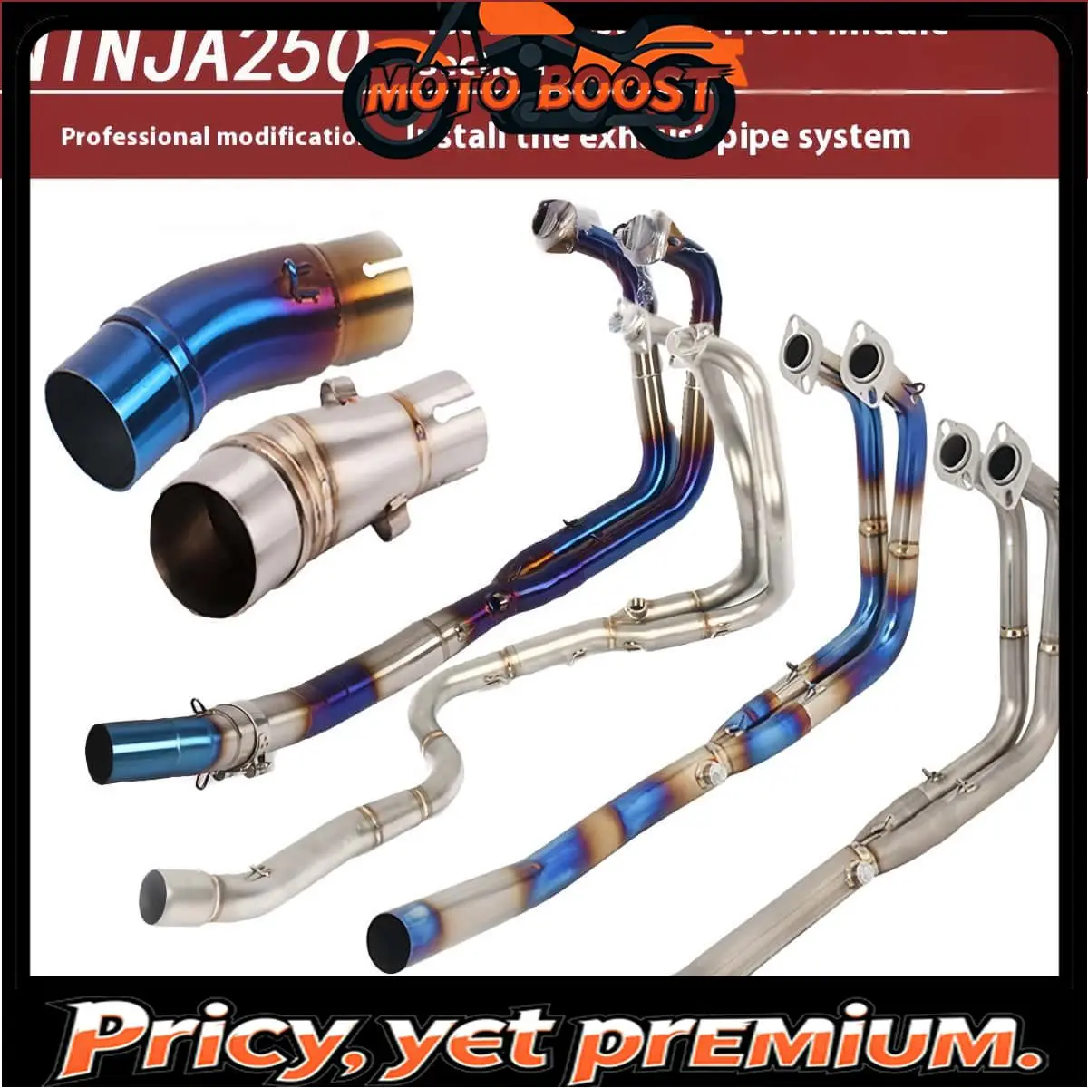 【Premium quality】For Kawasaki NINJA250/400/Z300/Z400 modified full exhaust pipe - the sound is thick and powerful
【Premium quality】For Kawasaki NINJA250/400/Z300/Z400 modified full exhaust pipe - the sound is thick and powerful