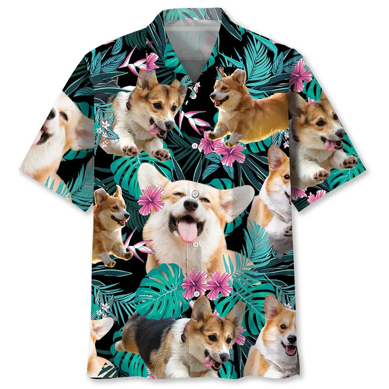 Pets Corgi Graphic Hawaiian Shirt Men 3D Printed Animal Dog Lapel Short Sleeves Tops Cool Outdoor Blouse Summer Button Shirts
Pets Corgi Graphic Hawaiian Shirt Men 3D Printed Animal Dog Lapel Short Sleeves Tops Cool Outdoor Blouse Summer Button Shirts