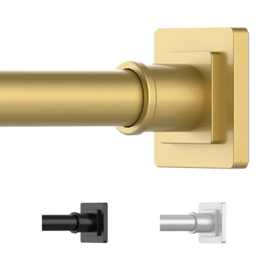 Золотистый карниз для душевой занавески 31-79 дюймов, нескользящий, на пружинном креплении без сверления, регулируемый.
Золотистый карниз для душевой занавески 31-79 дюймов, нескользящий, на пружинном креплении без сверления, регулируемый.