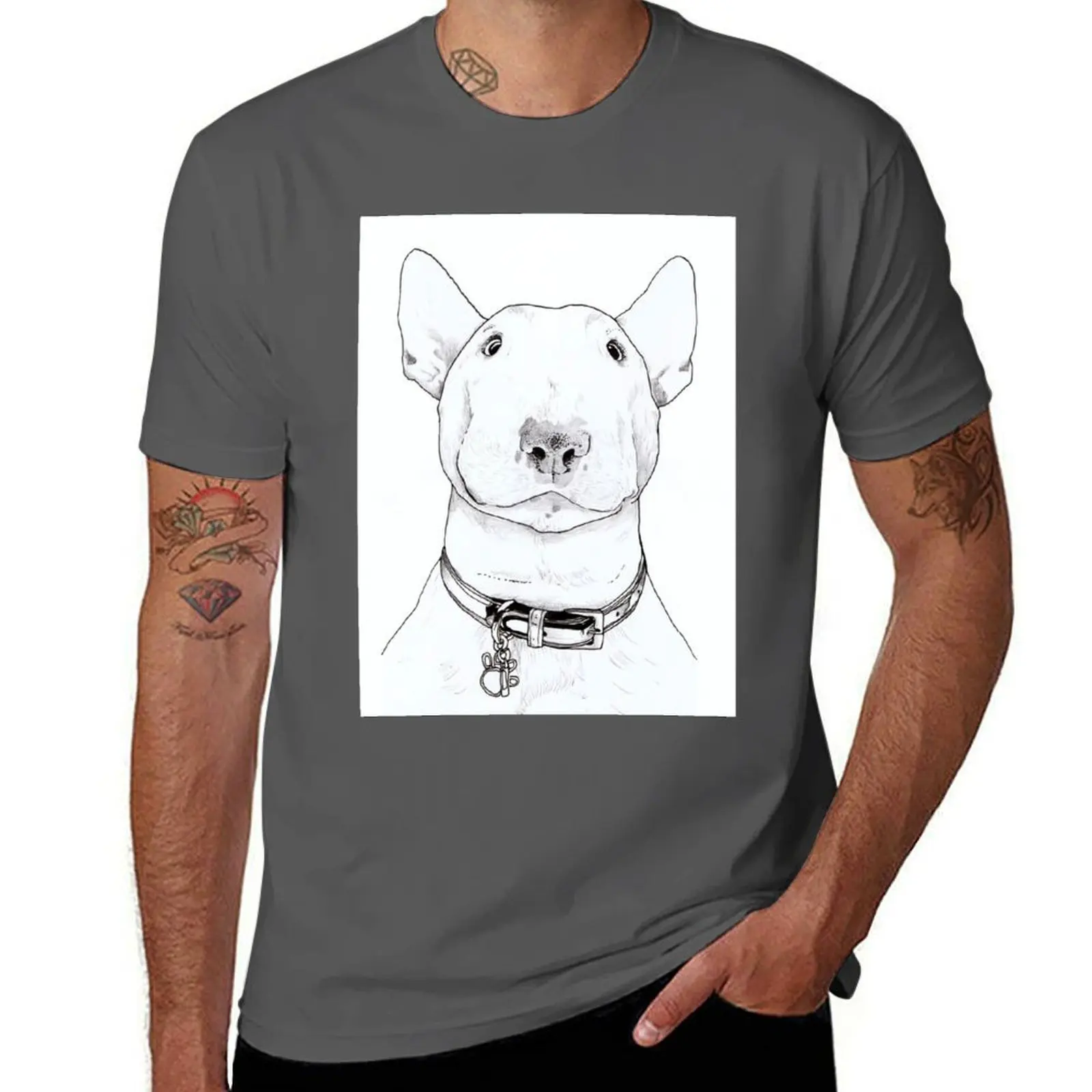 English Bull Terrier Illustration T-Shirt Sports Casual Breathable Tee Shirt
English Bull Terrier Illustration T-Shirt Sports Casual Breathable Tee Shirt