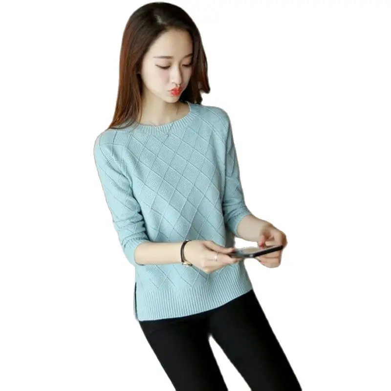 Spring Autumn Knitwear Sweater Women 2023 New Round Collar Pullover Base Shirt Pure Colour Fashion Long Sleeve Tops Female
Spring Autumn Knitwear Sweater Women 2023 New Round Collar Pullover Base Shirt Pure Colour Fashion Long Sleeve Tops Female
