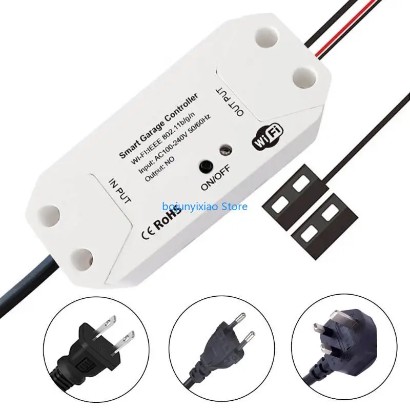 900B EU/UK/US Wireless Garage Door Opener Controller Mobile Control Garage Door Opener Switches with Timing Simple Installs
900B EU/UK/US Wireless Garage Door Opener Controller Mobile Control Garage Door Opener Switches with Timing Simple Installs
