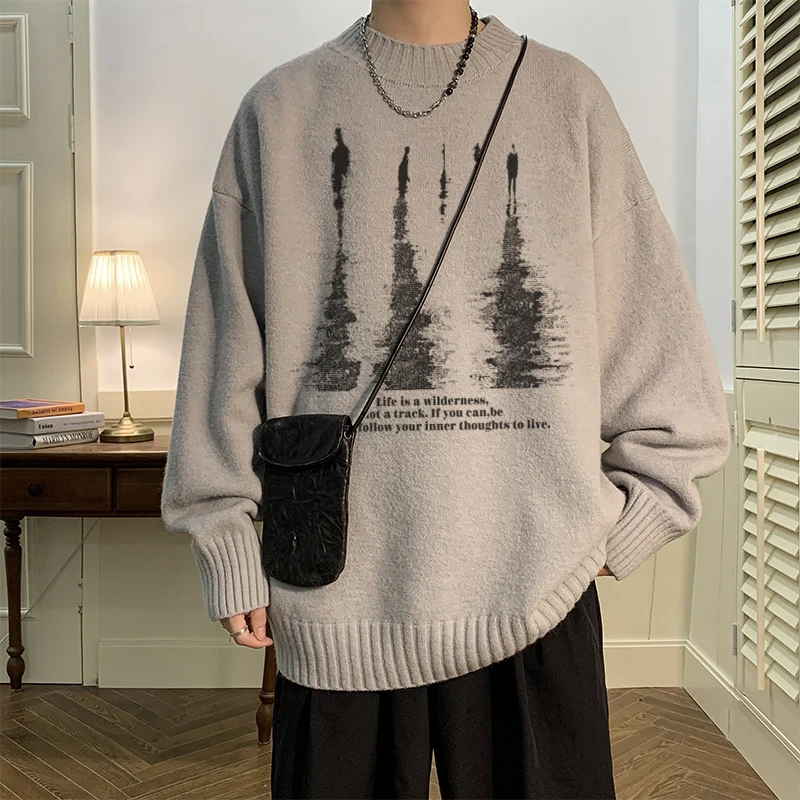 4-цветные вязаные свитера мужские с принтом модные Harajuku с круглым вырезом повседневные Гонконгский консервативный стиль простая блокирующая внешняя шикарная одежда
4-цветные вязаные свитера мужские с принтом модные Harajuku с круглым вырезом повседневные Гонконгский консервативный стиль простая блокирующая внешняя шикарная одежда