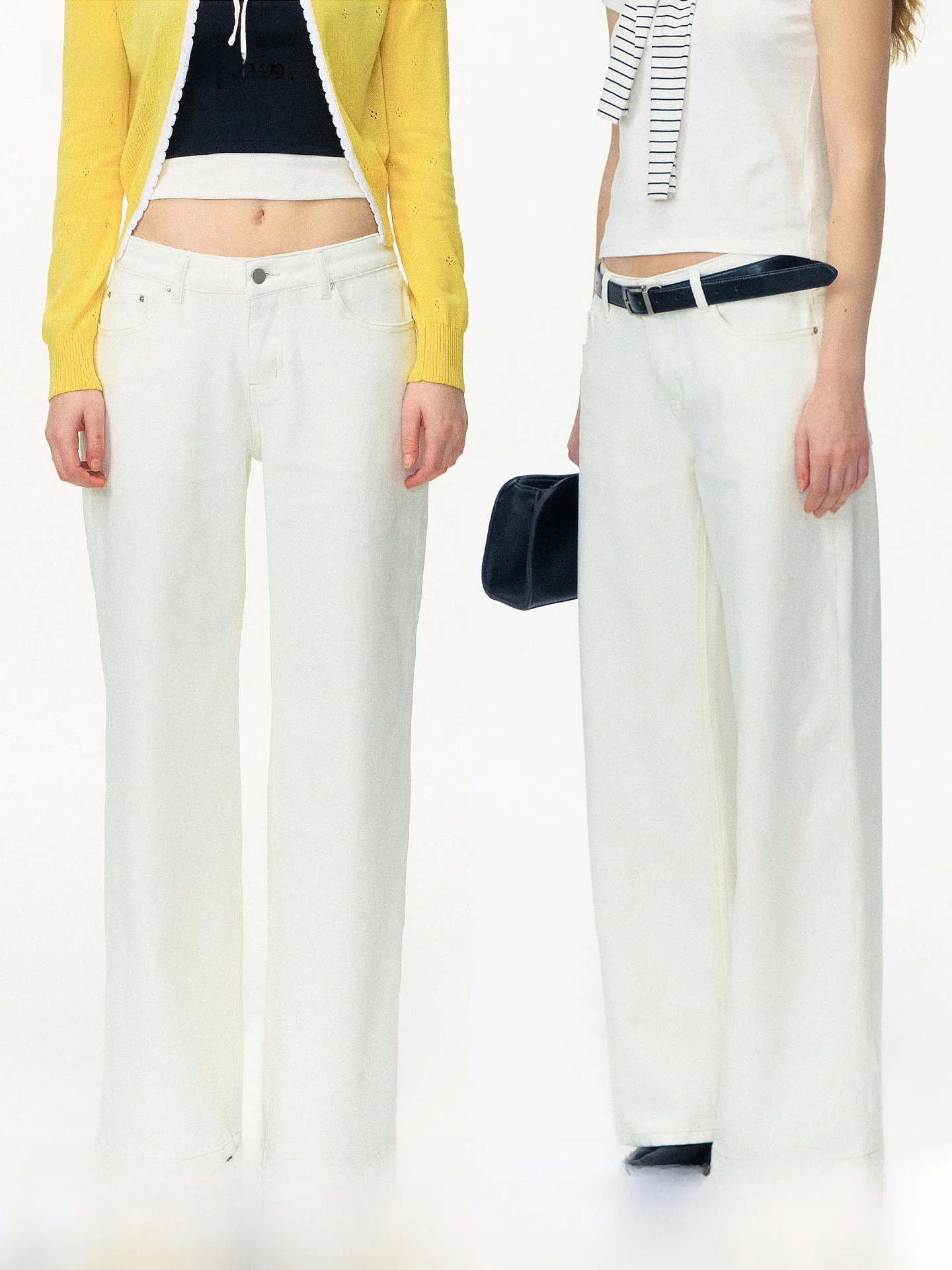 Classic Straight Leg White Jeans Women's Versatile Slimming Jeans Cotton Natural Waist Zipper Pocket Spring 2026
Classic Straight Leg White Jeans Women's Versatile Slimming Jeans Cotton Natural Waist Zipper Pocket Spring 2026