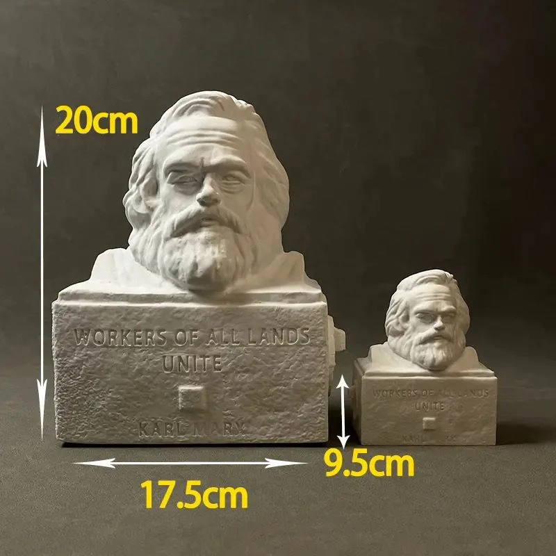 Karl Heinrich Marx Plaster Portrait Model Art Sculpture Tabletop Decoration Premium Tabletop Ornament Birthday Gift 10/20cm
Karl Heinrich Marx Plaster Portrait Model Art Sculpture Tabletop Decoration Premium Tabletop Ornament Birthday Gift 10/20cm