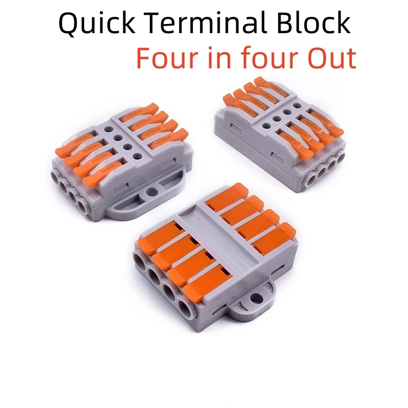 5PCS High power 6 square quick terminal four 4 in four 4 out connector quick connector wire butt connector
5PCS High power 6 square quick terminal four 4 in four 4 out connector quick connector wire butt connector