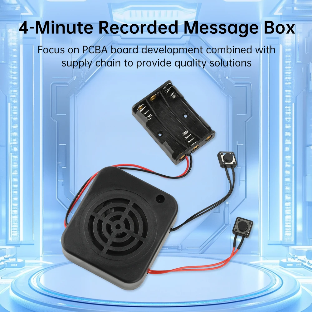 DIY Voice Recording Module Voice Message Box Clear Sound For Stuffed Animals/Gift/Audio Recording Box 2/4 Minute Recorder
DIY Voice Recording Module Voice Message Box Clear Sound For Stuffed Animals/Gift/Audio Recording Box 2/4 Minute Recorder