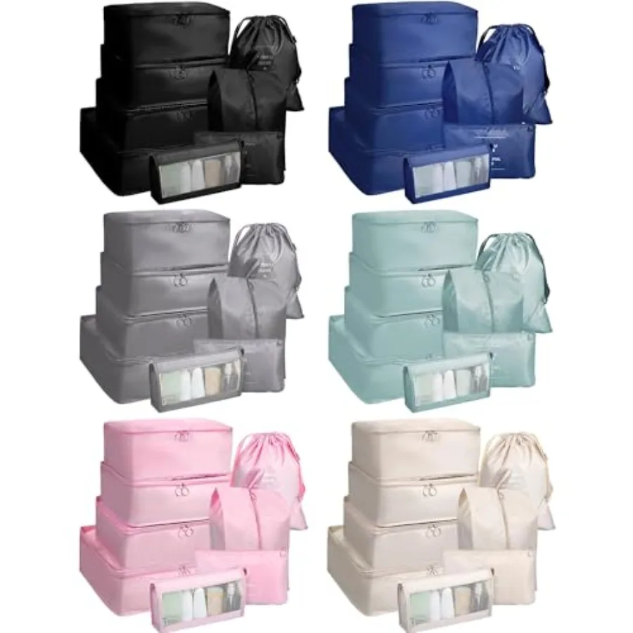 48 Set Packing Cubes Travel Luggage Organizers Set with Storage Shoe Bag Clothing Bag for Women Men Essentials
48 Set Packing Cubes Travel Luggage Organizers Set with Storage Shoe Bag Clothing Bag for Women Men Essentials