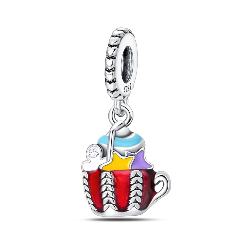 925 Sterling Silver Red Knitted Pattern Chocolate Star Dessert Dangle Charm Fit DIY Bracelet Necklaces Jewelry
925 Sterling Silver Red Knitted Pattern Chocolate Star Dessert Dangle Charm Fit DIY Bracelet Necklaces Jewelry