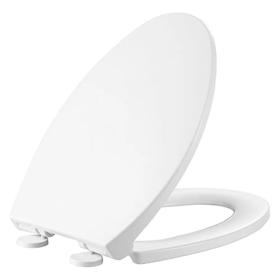 Elongated Toilet Seat for T0338W Series: Durable Plastic, White, Soft-Closing Quick-Release Mechanism
Elongated Toilet Seat for T0338W Series: Durable Plastic, White, Soft-Closing Quick-Release Mechanism