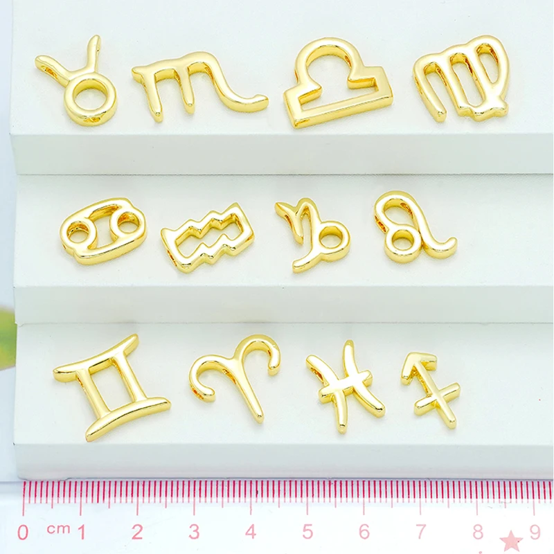 Jewelry Parts 10Pcs Constellation Symbols suspension Pandents for Diy Bracelet Necklace Chain Accessorie Brass Hollow Wholesale
Jewelry Parts 10Pcs Constellation Symbols suspension Pandents for Diy Bracelet Necklace Chain Accessorie Brass Hollow Wholesale