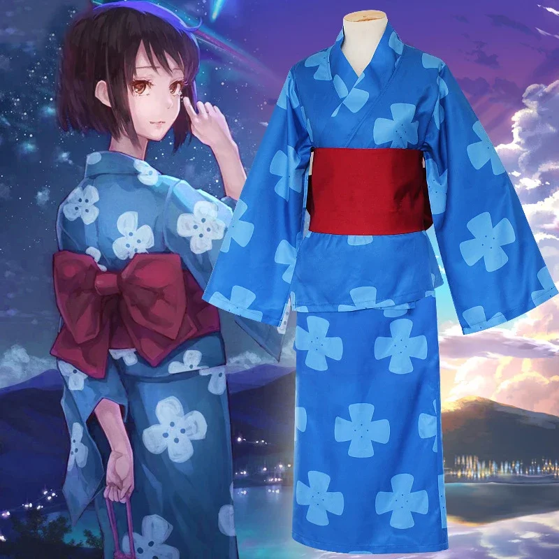 Your Name Kimi No Na Wa Miyamizu Mitsuha Anime Cosplay Costume Kimono Bathing Robe Halloween Costumes For Women Carnival
Your Name Kimi No Na Wa Miyamizu Mitsuha Anime Cosplay Costume Kimono Bathing Robe Halloween Costumes For Women Carnival