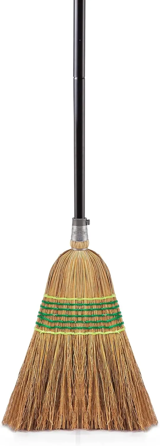 Heavy-Duty Corn Broom Commercial Indoor Outdoor Broom 59.8 Inch Tall for Courtyard Garage Lobby Mall Market Floor Home Office
Heavy-Duty Corn Broom Commercial Indoor Outdoor Broom 59.8 Inch Tall for Courtyard Garage Lobby Mall Market Floor Home Office