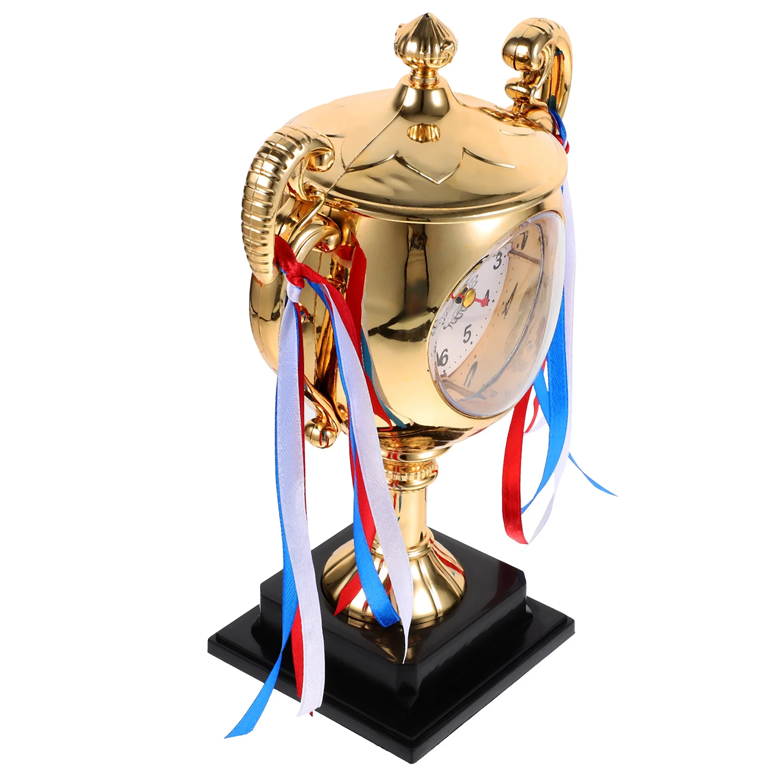 1pc Trophy-Shape Desktop Clock Sturdy Creative Tabletop Alarm For Bedroom Living Room Home Office Simple Clock
1pc Trophy-Shape Desktop Clock Sturdy Creative Tabletop Alarm For Bedroom Living Room Home Office Simple Clock