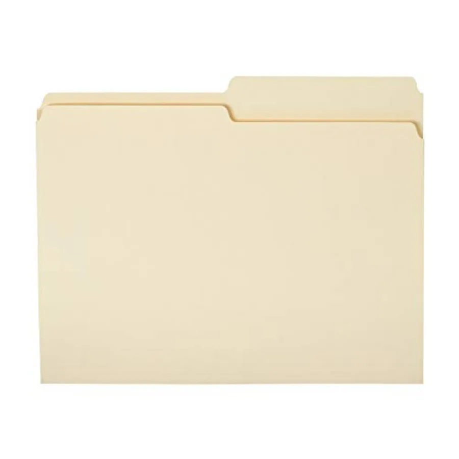Manila File Folders, Letter Size, 1/2 Tab in Left and Right Positions, 8.5" x 11", 36-Pack
Manila File Folders, Letter Size, 1/2 Tab in Left and Right Positions, 8.5" x 11", 36-Pack
