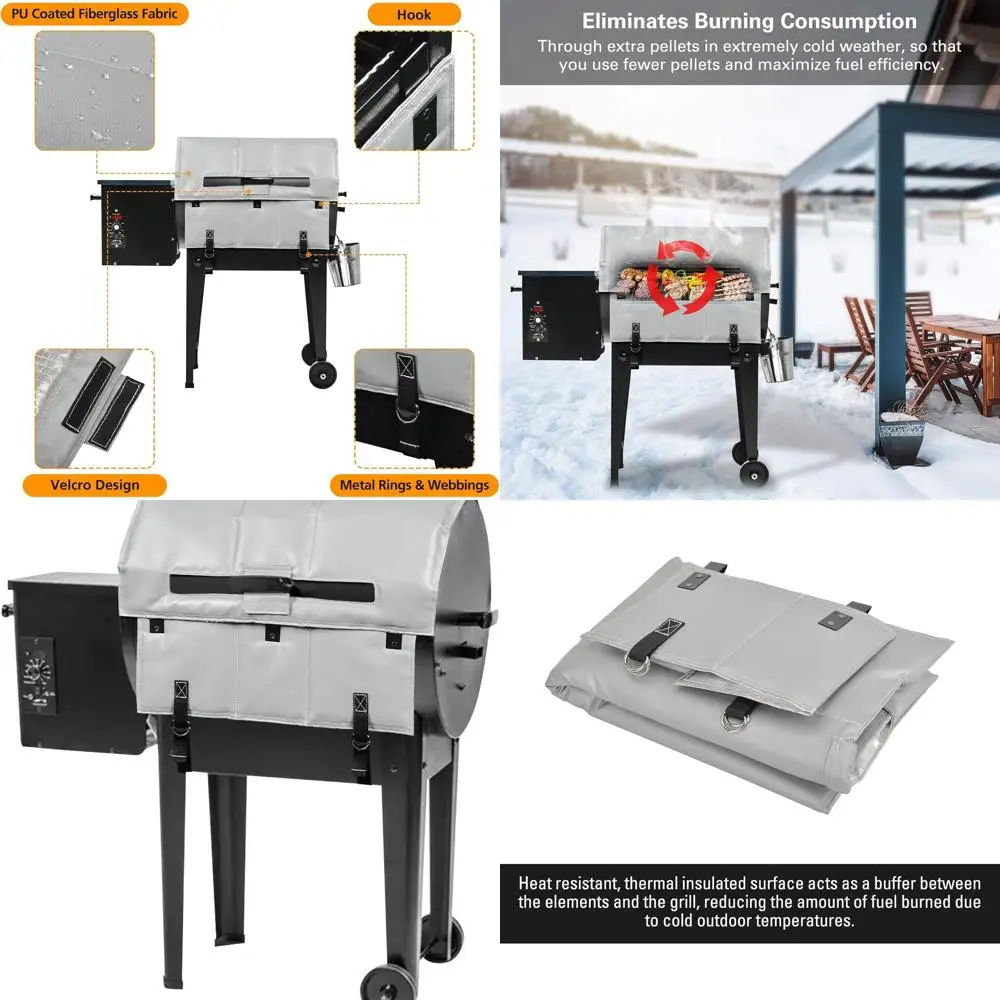 Изоляционная крышка для барбекю Traeger для BAC346, подходит для грилей Timberline и Junior 20 серий
Изоляционная крышка для барбекю Traeger для BAC346, подходит для грилей Timberline и Junior 20 серий