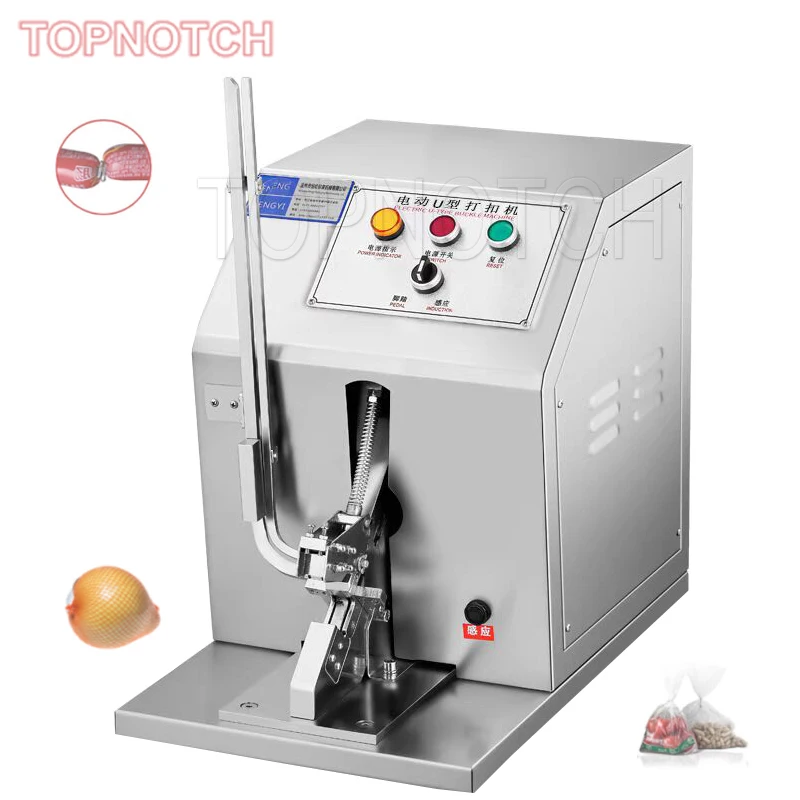 220v U Shape Sausage Clipping Machine Net Bag Mesh Bag Fruit Vegetable Clipping Machine
220v U Shape Sausage Clipping Machine Net Bag Mesh Bag Fruit Vegetable Clipping Machine