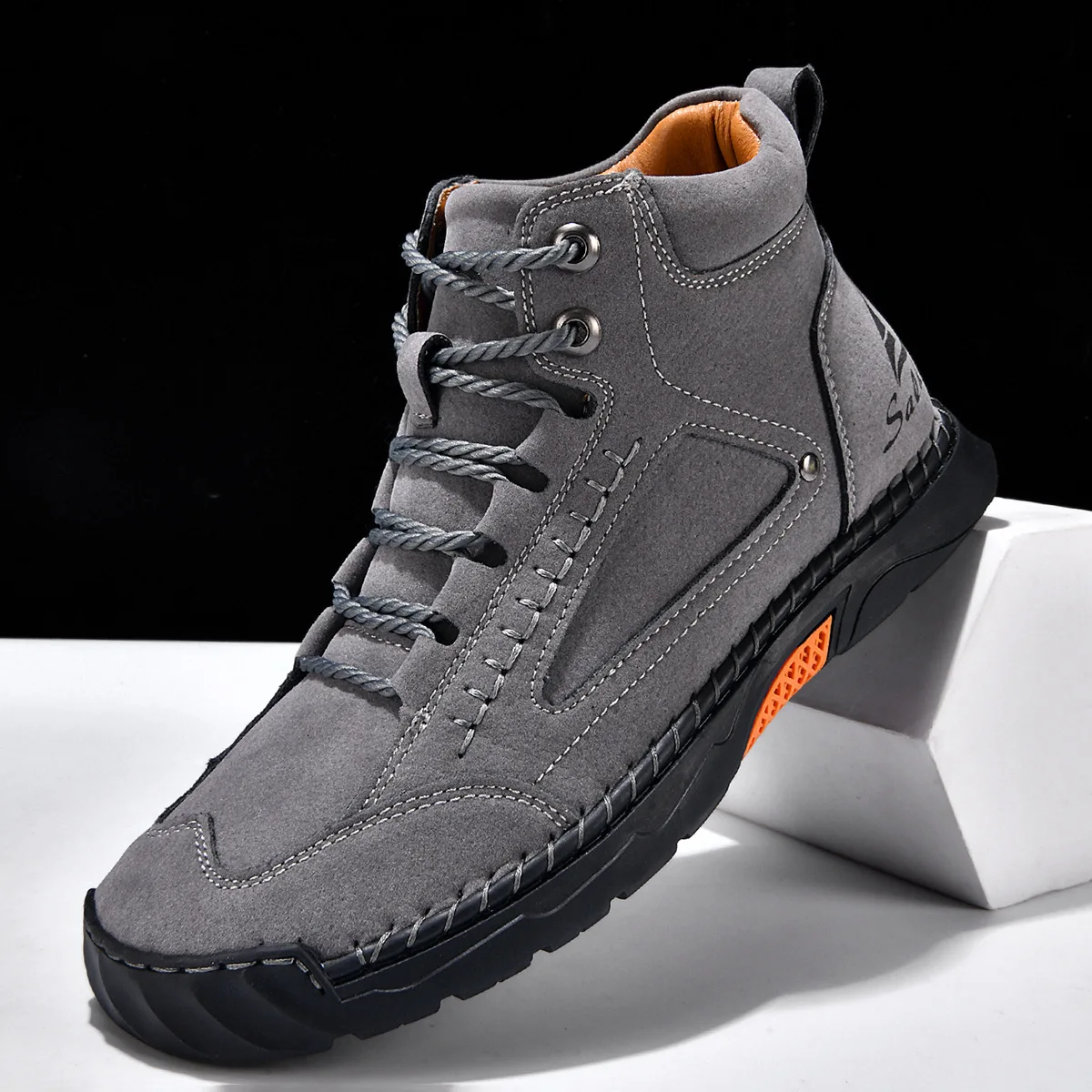 Ladies' Leather Boots, Fashionable Handmade Stitching Ankle Boots, Flat Bottomed Short Boots, Lace Up Men's Leather Casual Shoes
Ladies' Leather Boots, Fashionable Handmade Stitching Ankle Boots, Flat Bottomed Short Boots, Lace Up Men's Leather Casual Shoes