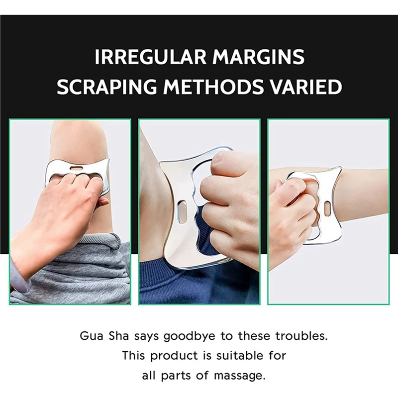 2X Stainless Steel Guasha Massage Tools,Iastm Scraping Tool For Soft Tissue Scraping Tool,Used For Back, Legs, Arms
2X Stainless Steel Guasha Massage Tools,Iastm Scraping Tool For Soft Tissue Scraping Tool,Used For Back, Legs, Arms