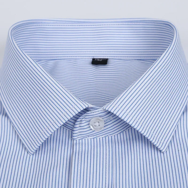 Men's Long Sleeve Shirt Solid Striped Luxury Dress Shirts Spring Autumn Pocket Formal Business Standard-fit Office Social Male
Men's Long Sleeve Shirt Solid Striped Luxury Dress Shirts Spring Autumn Pocket Formal Business Standard-fit Office Social Male